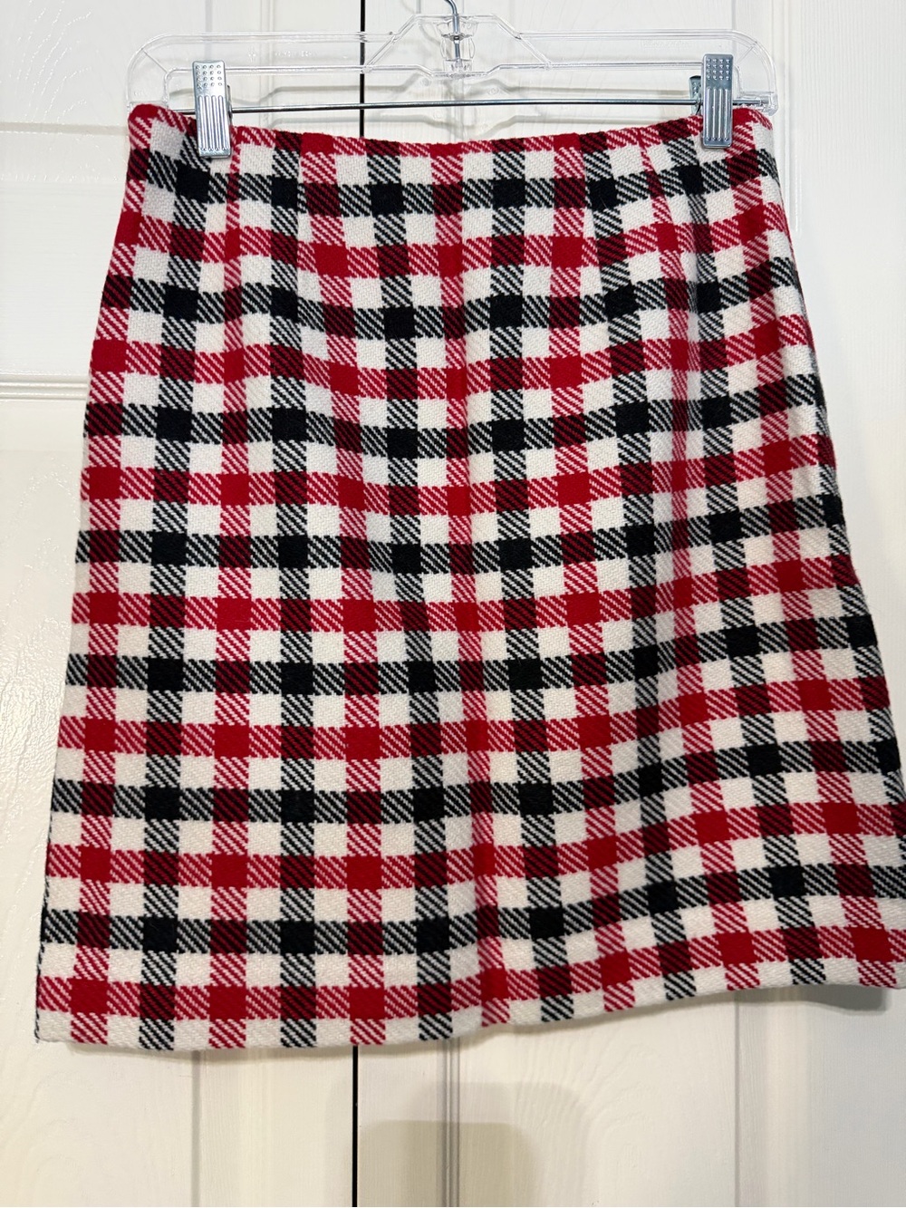 Talbots Red and black Plaid Women's Skirt